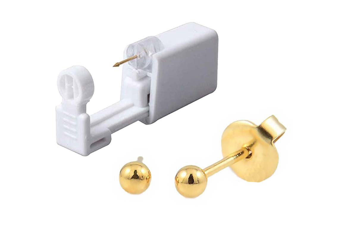 PRIMED EAR PIERCING 24-300 G/P 3MM BALL WITH GUN - Berlin Pharmacy