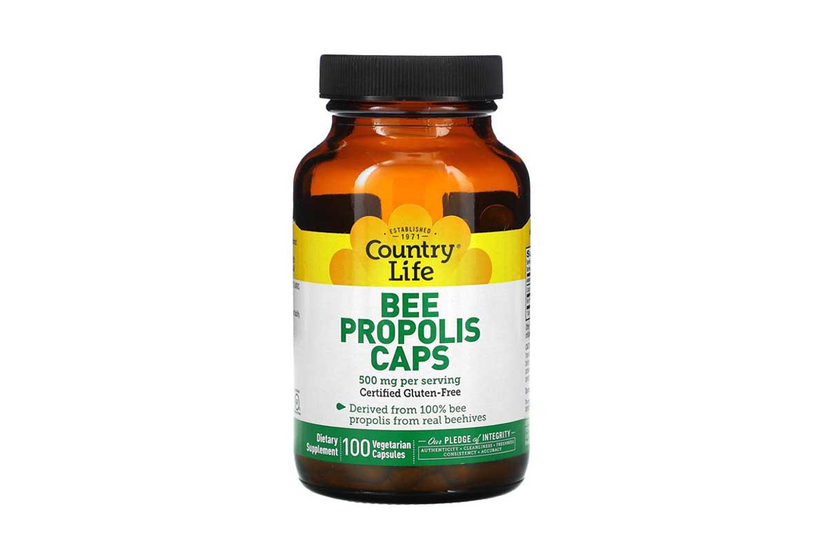 COUNTRY LIFE BEE PROPOLIS CAPS 500MG 100 VEGETARIN CAPSULES - Berlin Pharmacy