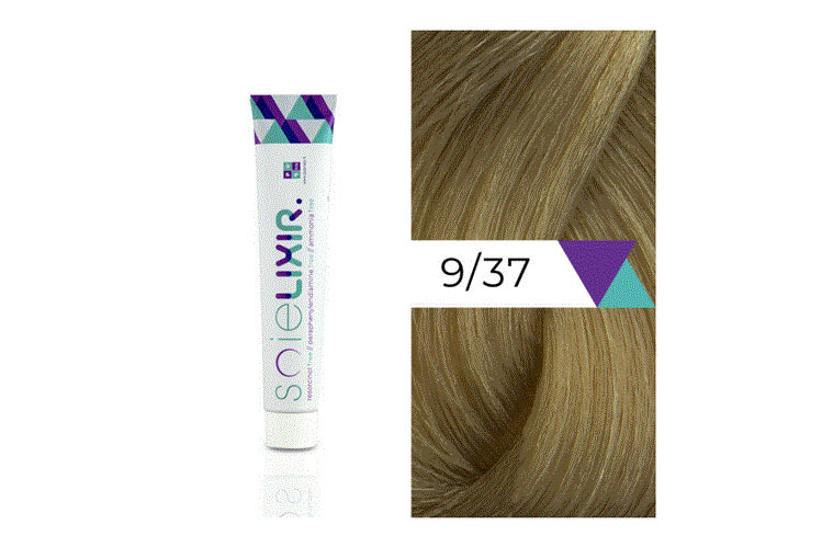 SOIELIXIR AMMONIA FREE HAIR COLOR 9/37 VERY LIGHT GOLD MAROON BLONDE 100 ML - Berlin Pharmacy