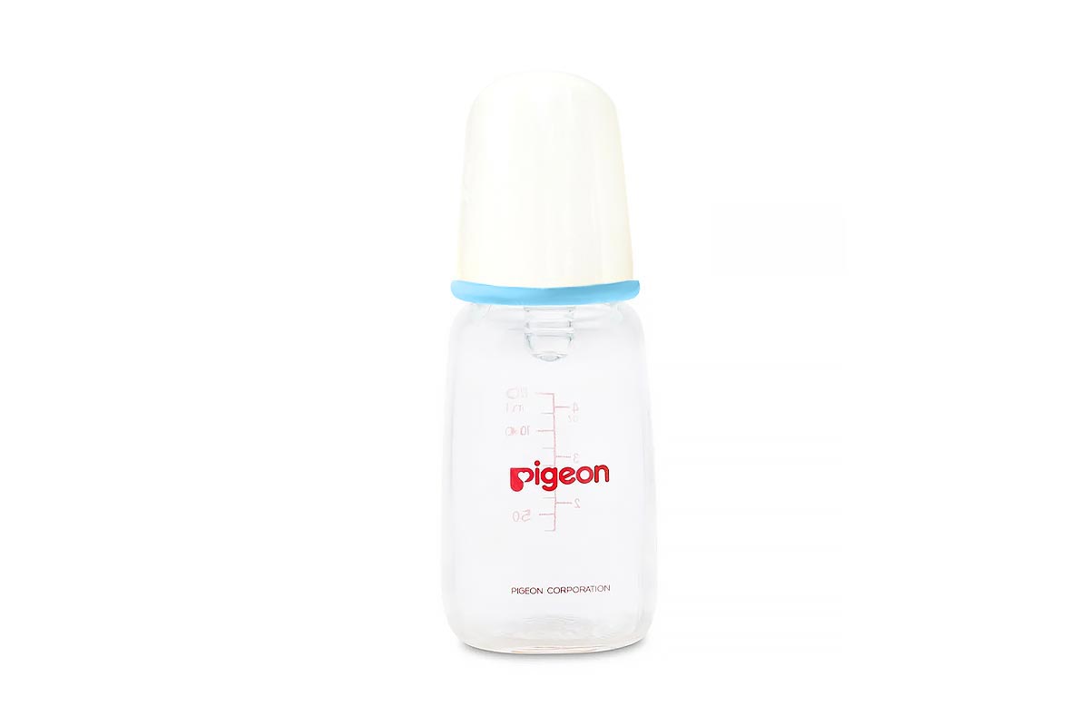 PIGEON FLEXIBLE GLASS BLUE NURSER PLUS 0 MONTH 120 ML - Berlin Pharmacy