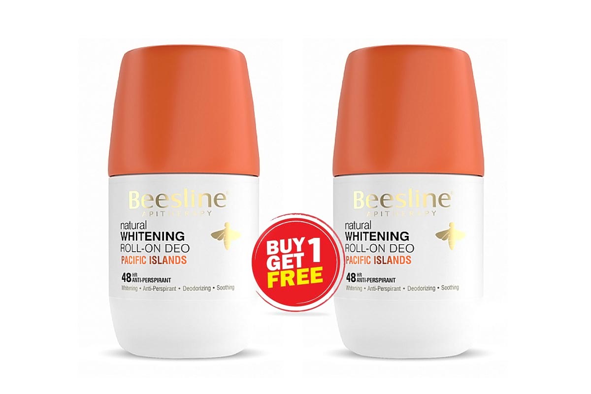 BOX BUY1GET1 BEESLINE DEO ROLL WHITENING PACIFIC ISLANDS 48HR 50ML - Berlin Pharmacy