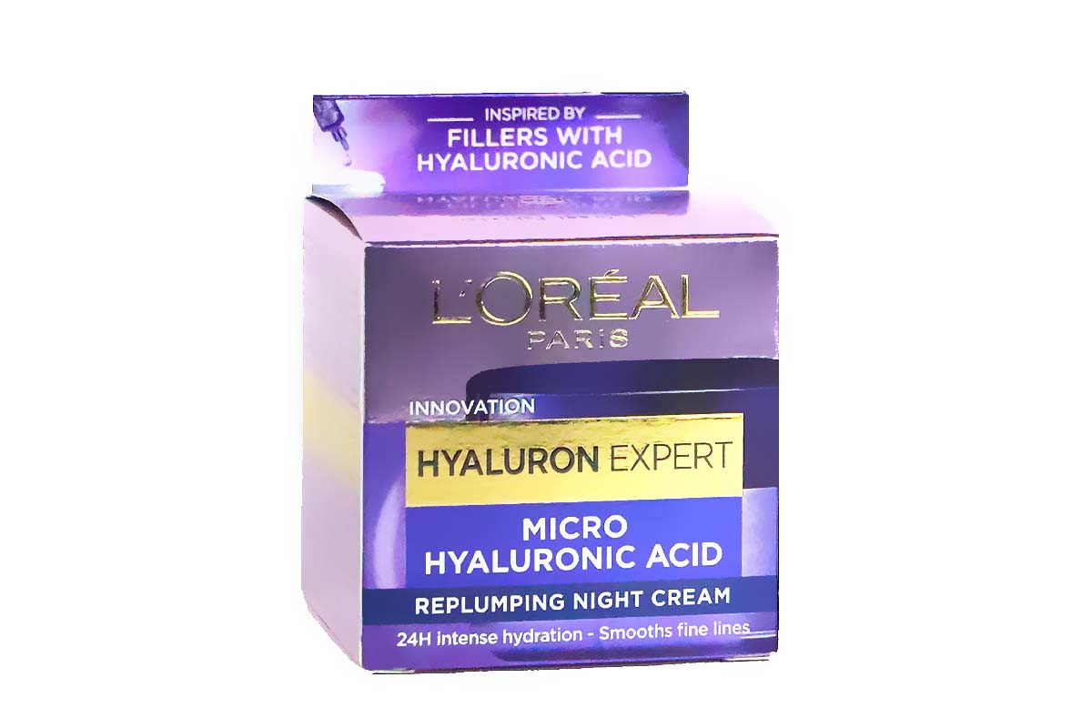 LOREAL HYALURON EXPERT HYALURONIC ACID NIGHT CREAM 50 ML - Berlin Pharmacy