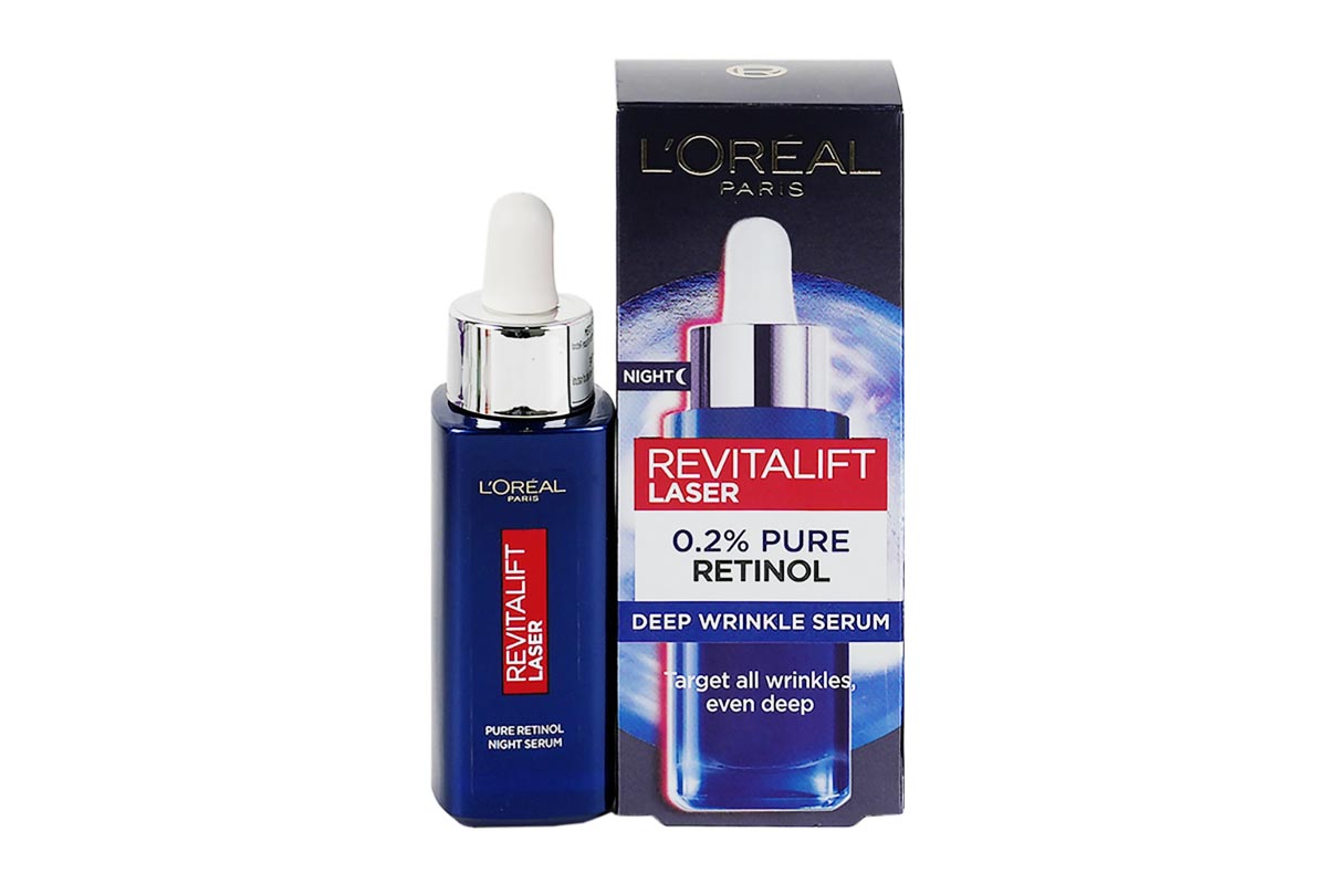 LOREAL REVITALIFT LASER 0.2% PURE RETINOL NIGHT SERUM 30 ML - Berlin Pharmacy