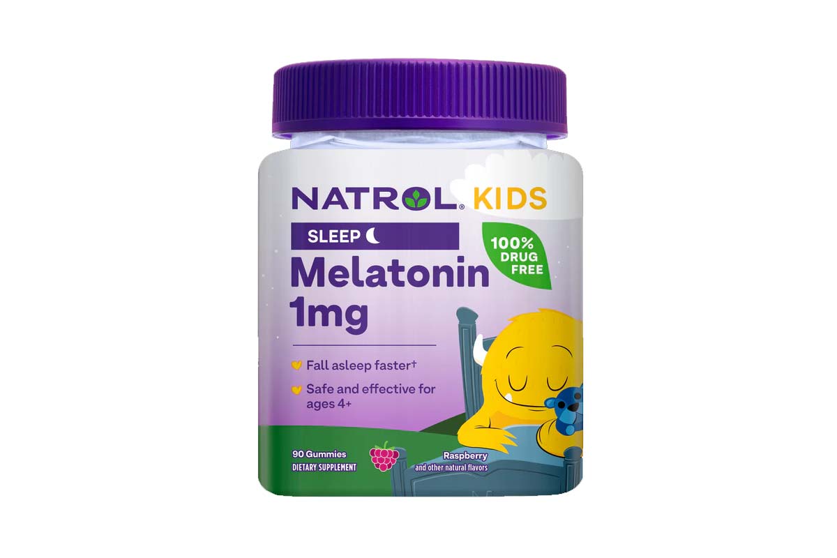 NATROL KIDS SLEEP MELATONIN 1MG RASPBERRY FLAVOR 90 GUMMIES - Berlin Pharmacy