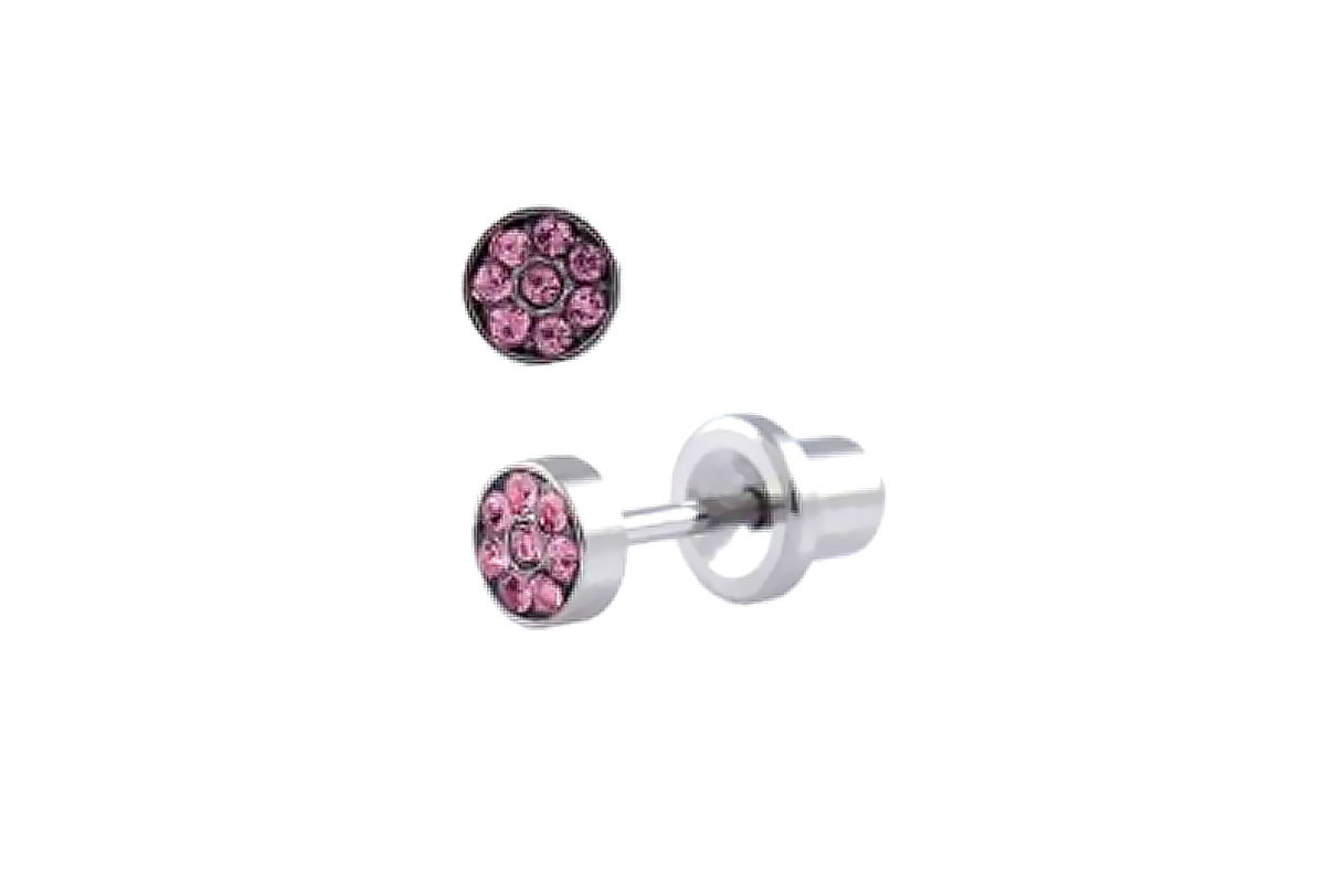 PRIMED EAR PIERCING S53-415H 4MM RINGBUTTON PINK - Berlin Pharmacy