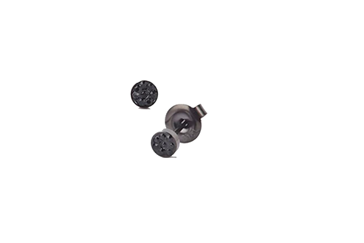 PRIMED EAR PIERCING S54-413H 4MM RINGBUTTON BLACK - Berlin Pharmacy