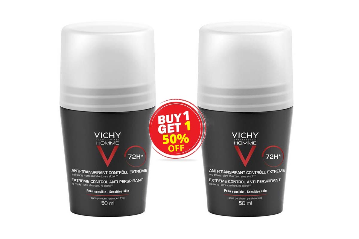 BOX VICHY DEODORANT BUY1GET1 50% OF BLACK 72H 50 ML - Berlin Pharmacy