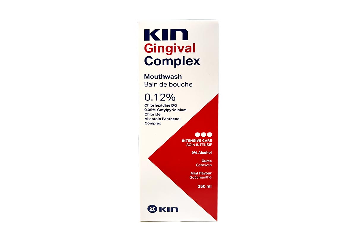 KIN GINGIVAL COMPLEX 0.12% MOUTHWASH 250 ML - Berlin Pharmacy