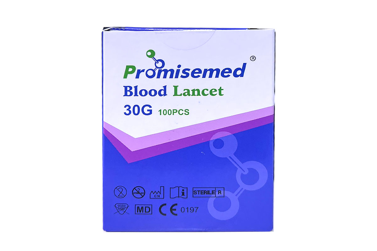 PROMISEMED BLOOD LANCET 30G 100 PCS - Berlin Pharmacy