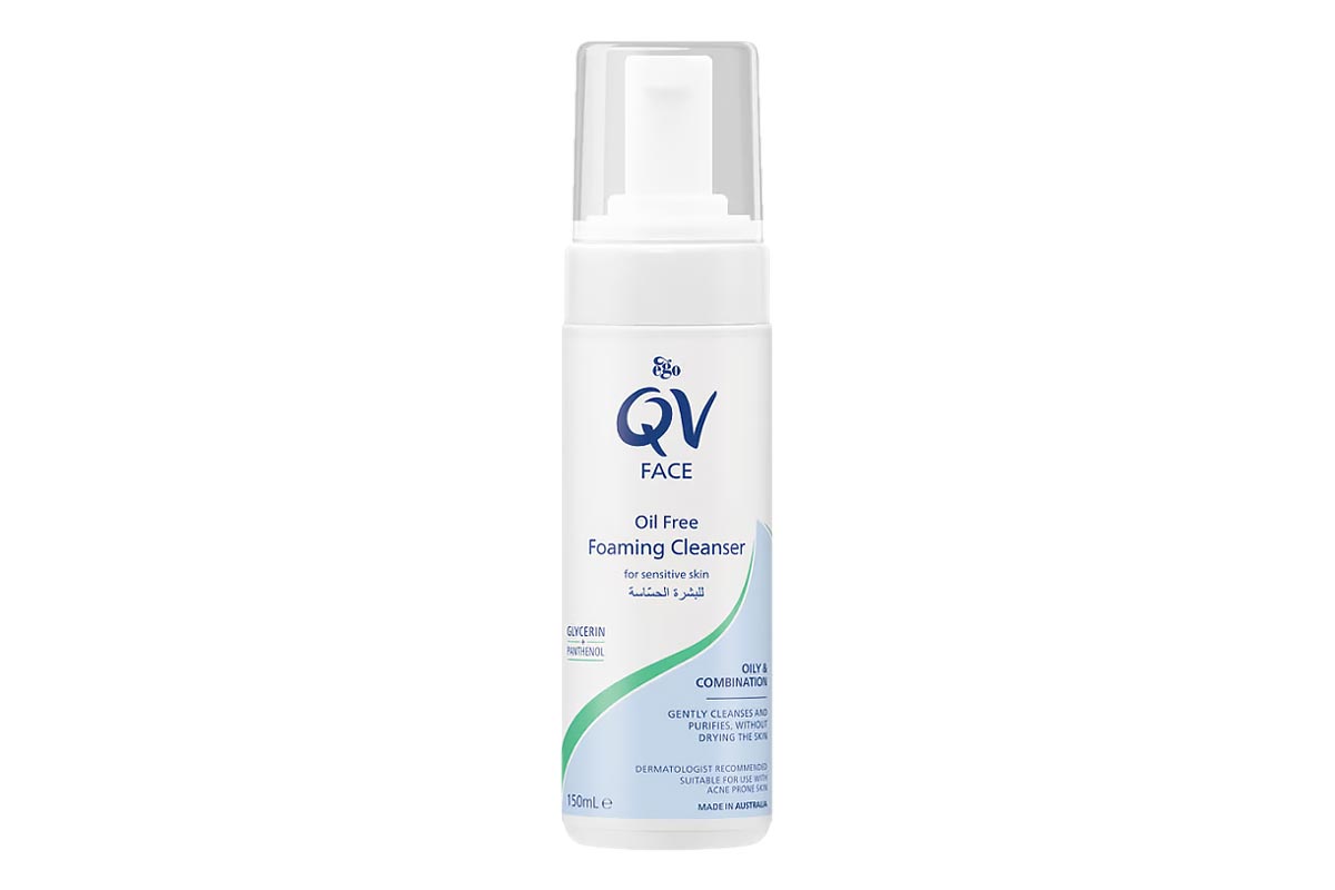 QV FACE OIL FREE FOAMING CLEANSER FOR SENSITIVE SKIN 150 ML - Berlin Pharmacy