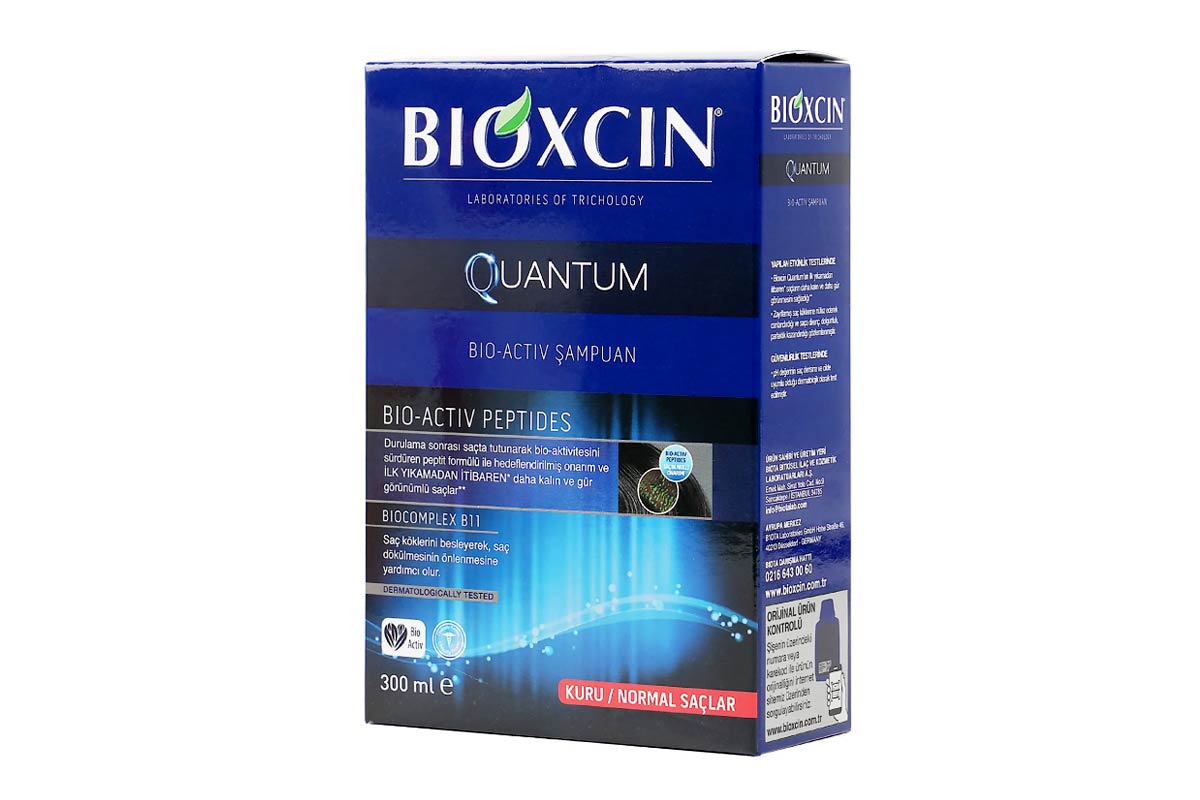 BIOXCIN QUANTUM BIO ACTIV SHAMPOO NORMAL DRY HAIR 300 ML - Berlin Pharmacy