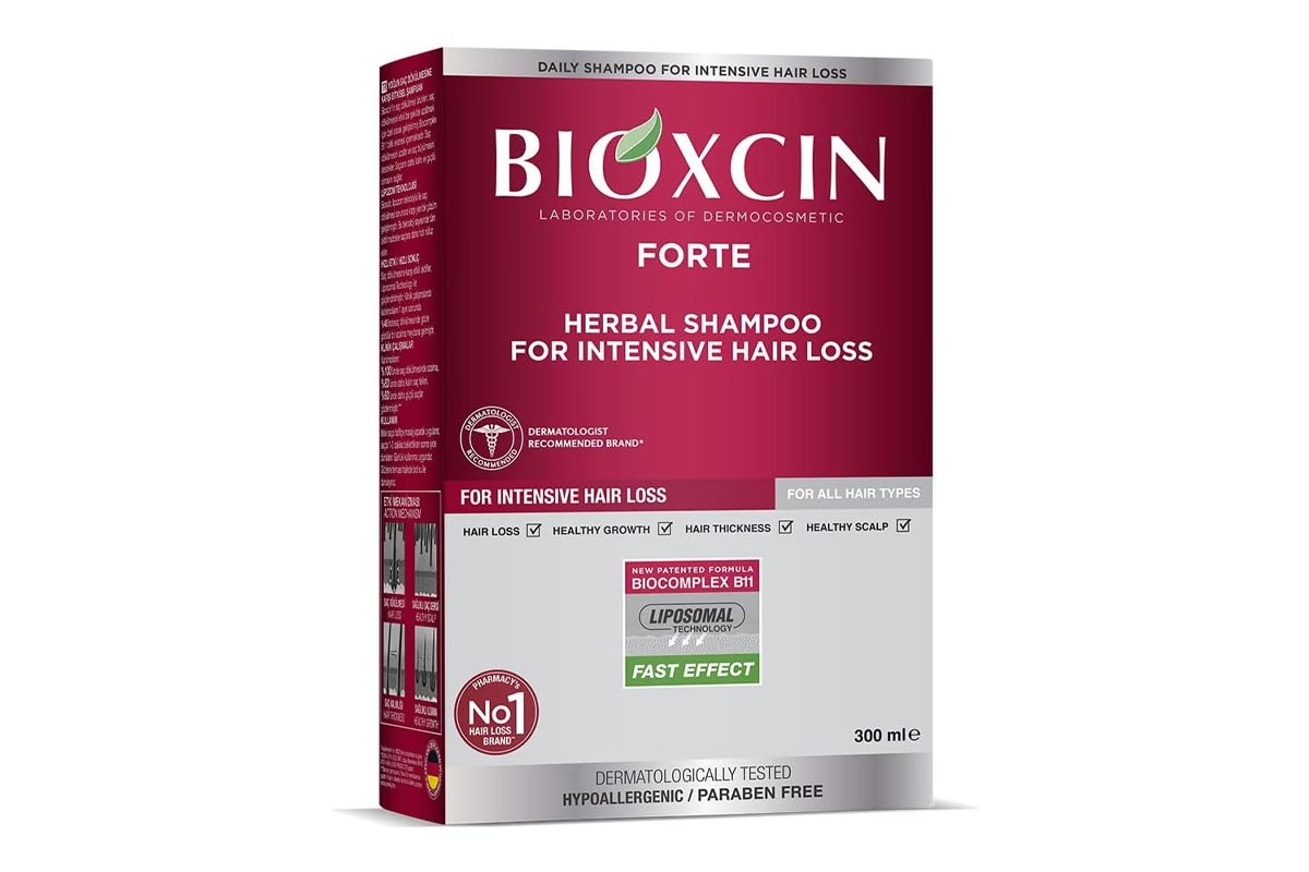 BIOXCIN FORTE HERBAL SHAMPOO FOR INTENSIVE  HAIR LOSS 300 ML - Berlin Pharmacy