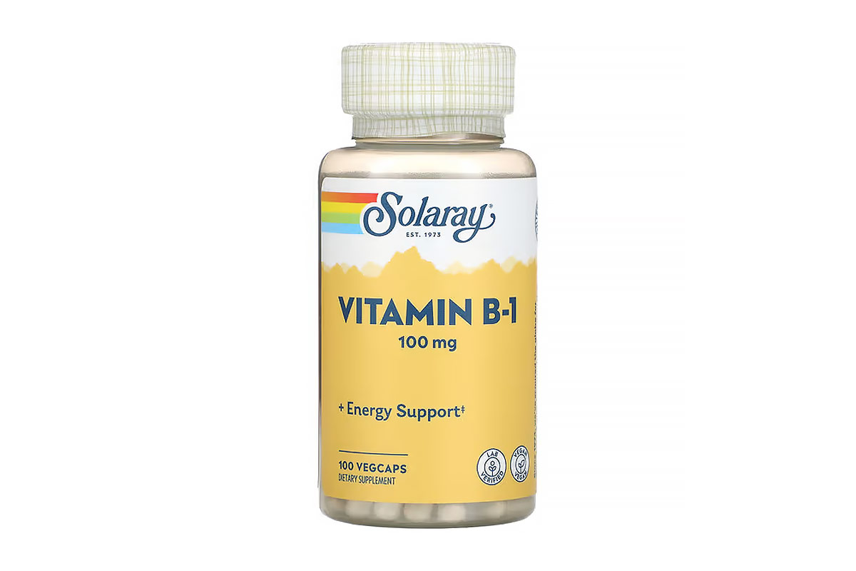 SOLARAY VITAMIN B1 100MG 100 VEGCAPS - Berlin Pharmacy