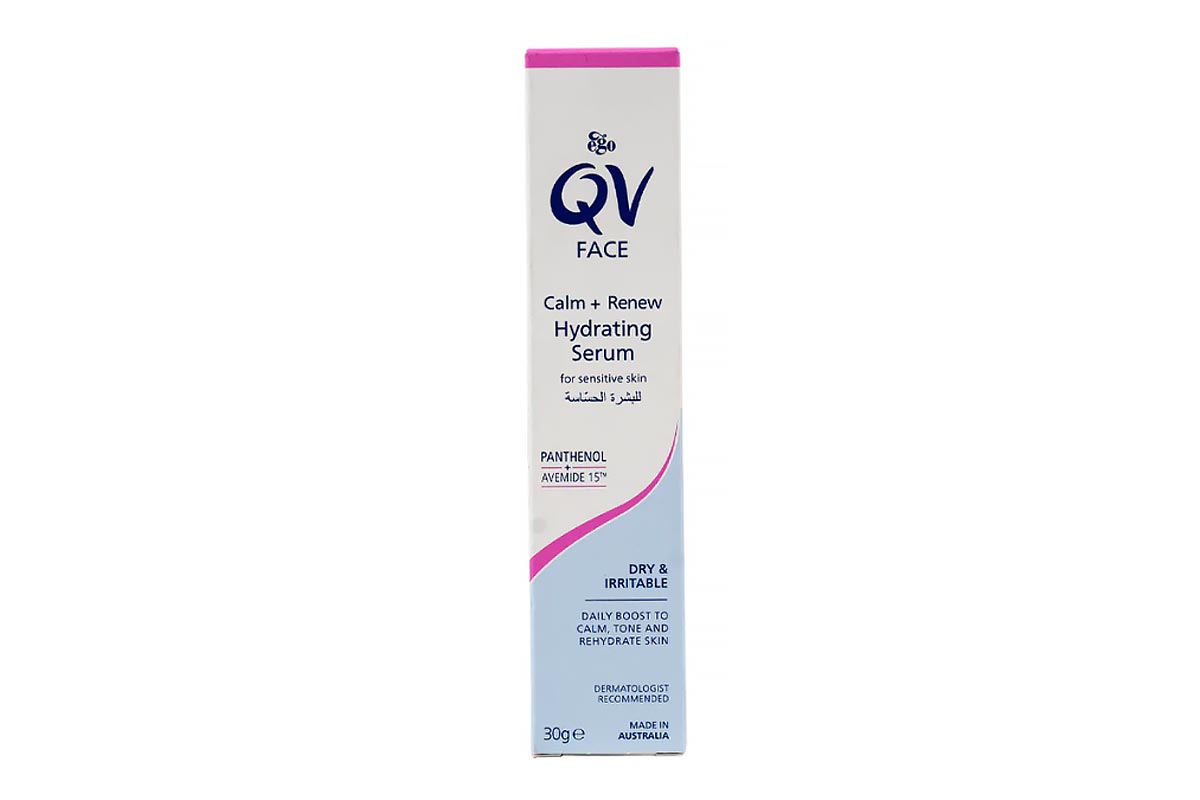 QV FACE CALM PLUS RENEW HYDRATING SERUM FOR SENSITIVE SKIN 30 GM - Berlin Pharmacy