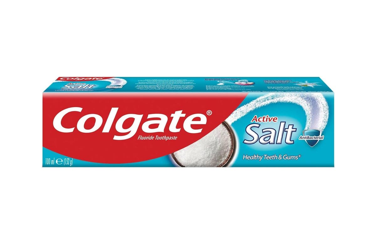 COLGATE ACTIVE SALT  FLUORIDE TOOTHPASTE 100 ML - Berlin Pharmacy