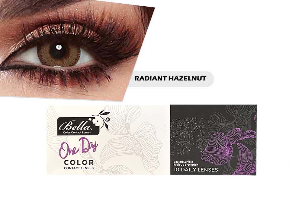 BELLA ONE DAY COLOR CONTACT LENSES RADIANT HAZELNUT 10 PCS - Berlin Pharmacy