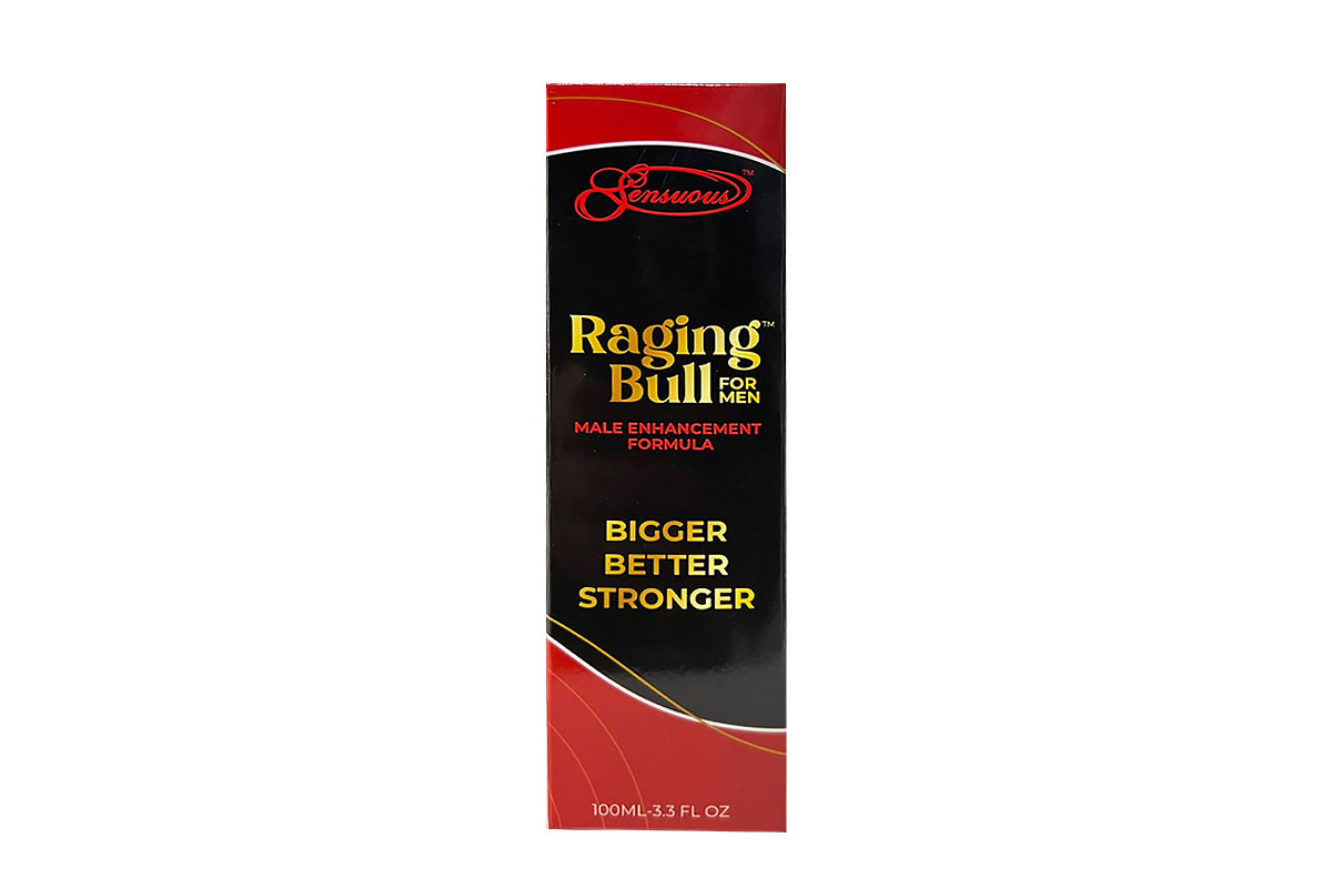 SENSUOUS RAGING BULL FOR MEN BIGGER BETTER STRONGER 100ML - Berlin Pharmacy