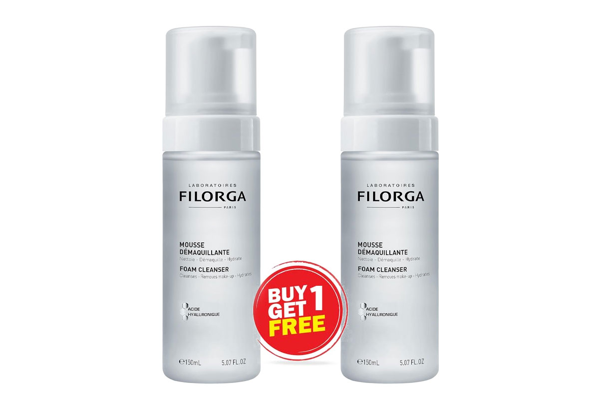 BOX BUY1GET1 FILORGA FOAM CLEANSER MOUSSE DEMAQUILLANTE 150 ML - Berlin Pharmacy