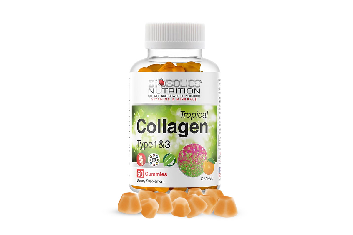 BIOBOLICS TROPICAL COLLAGEN ORANGE TYPE 1&3 - 60 GUMMIES - Berlin Pharmacy