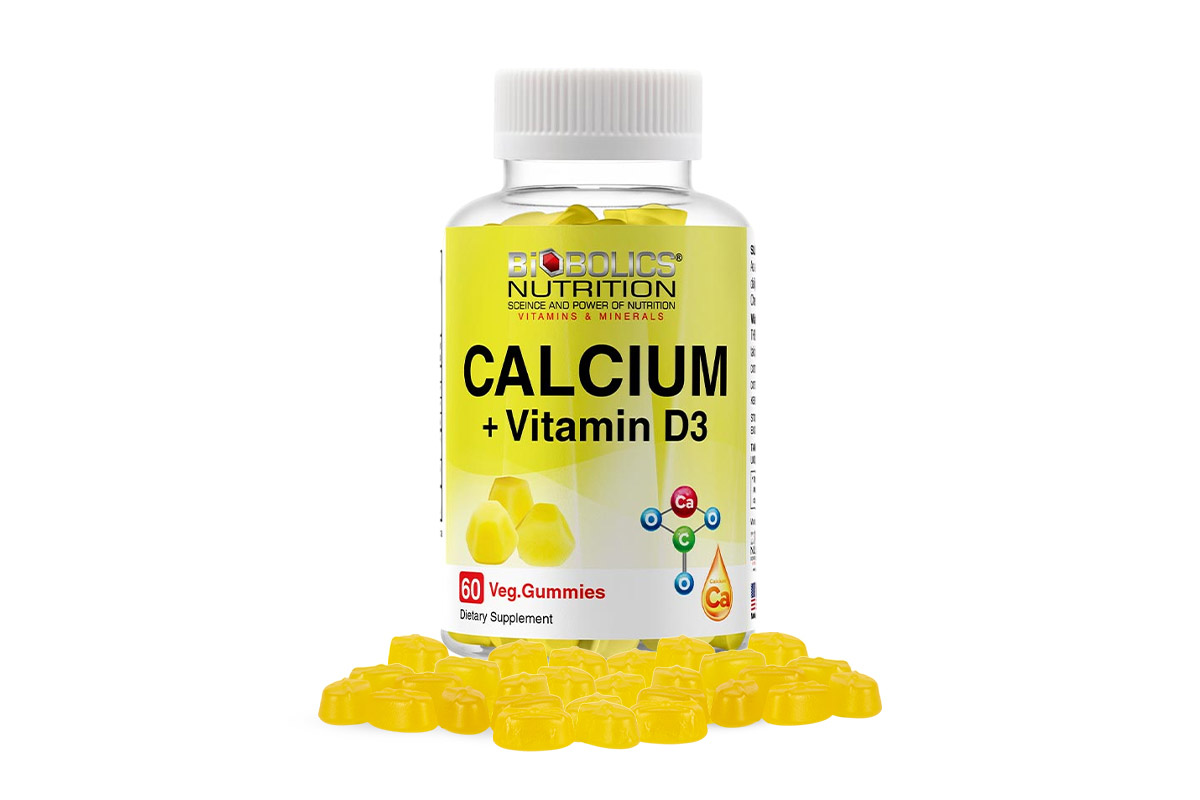 BIOBOLICS CALCIUM PLUS VITAMIN D3 LEMON 60 VEG GUMMIES - Berlin Pharmacy