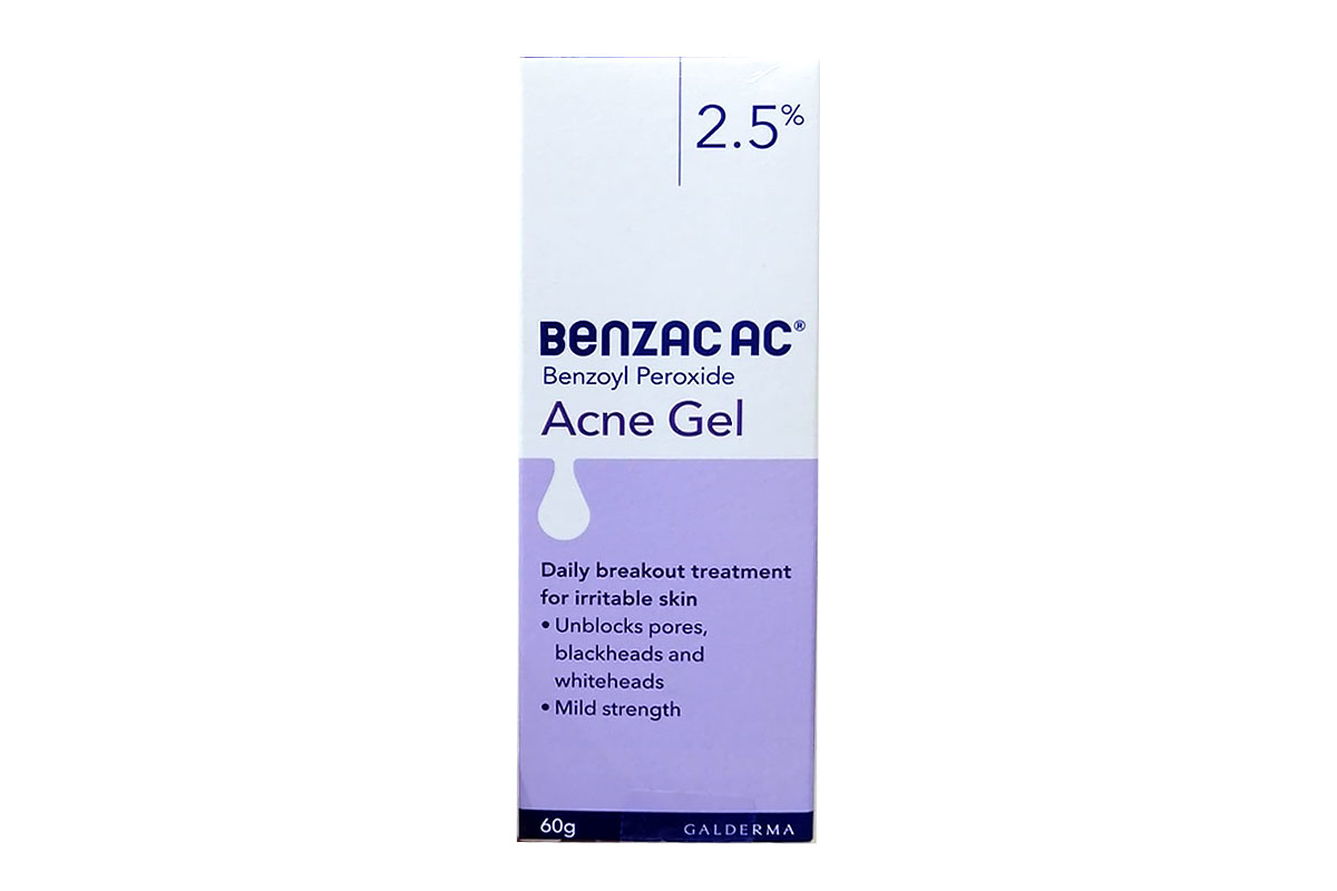 BENZAC AC 2.5% GEL 60 GM - Berlin Pharmacy