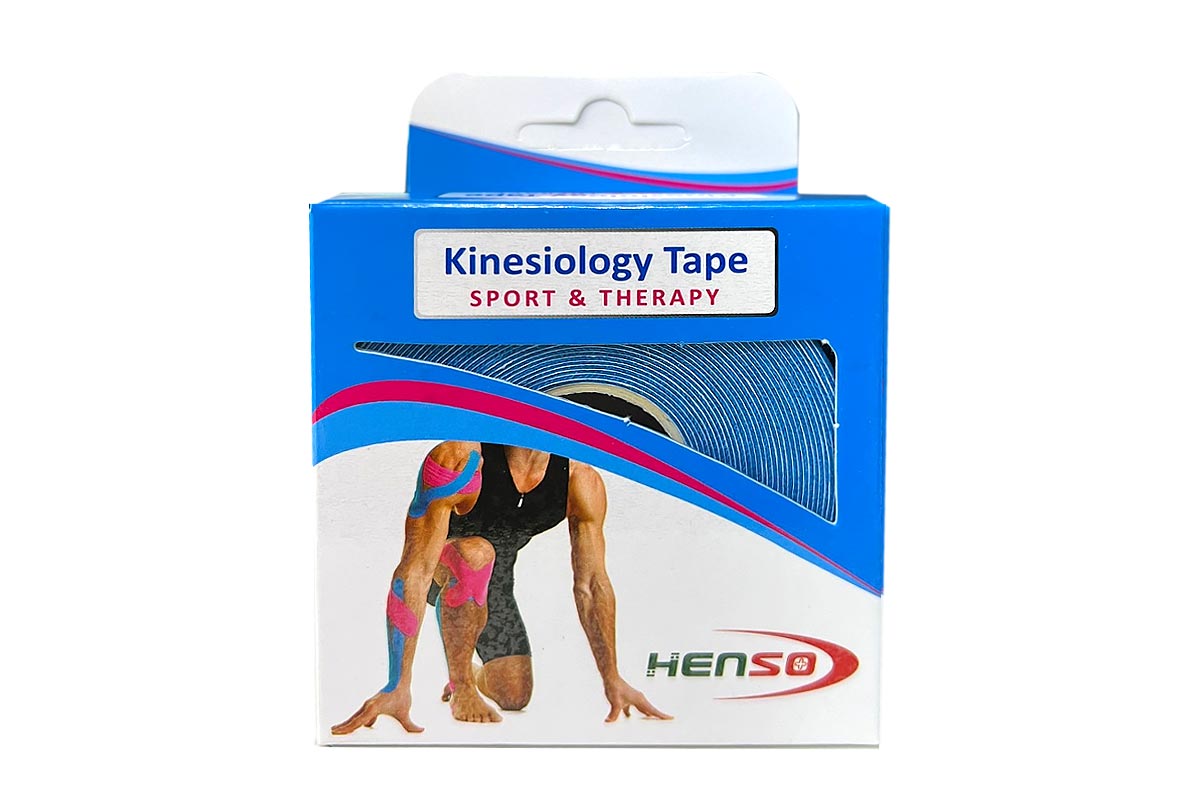 HENSO KINESIOLOGY TAPE ROLL COLOR BLUE 5 CM X 5 M - Berlin Pharmacy