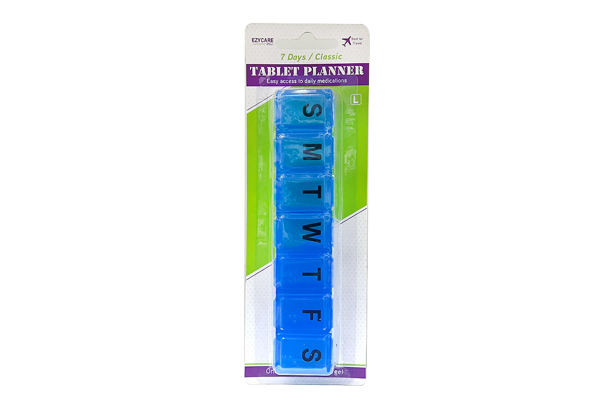 EZYCARE 7 DAY CLASSIC TABLETS PALANNER L COLOR BLUE 17006 - Berlin Pharmacy