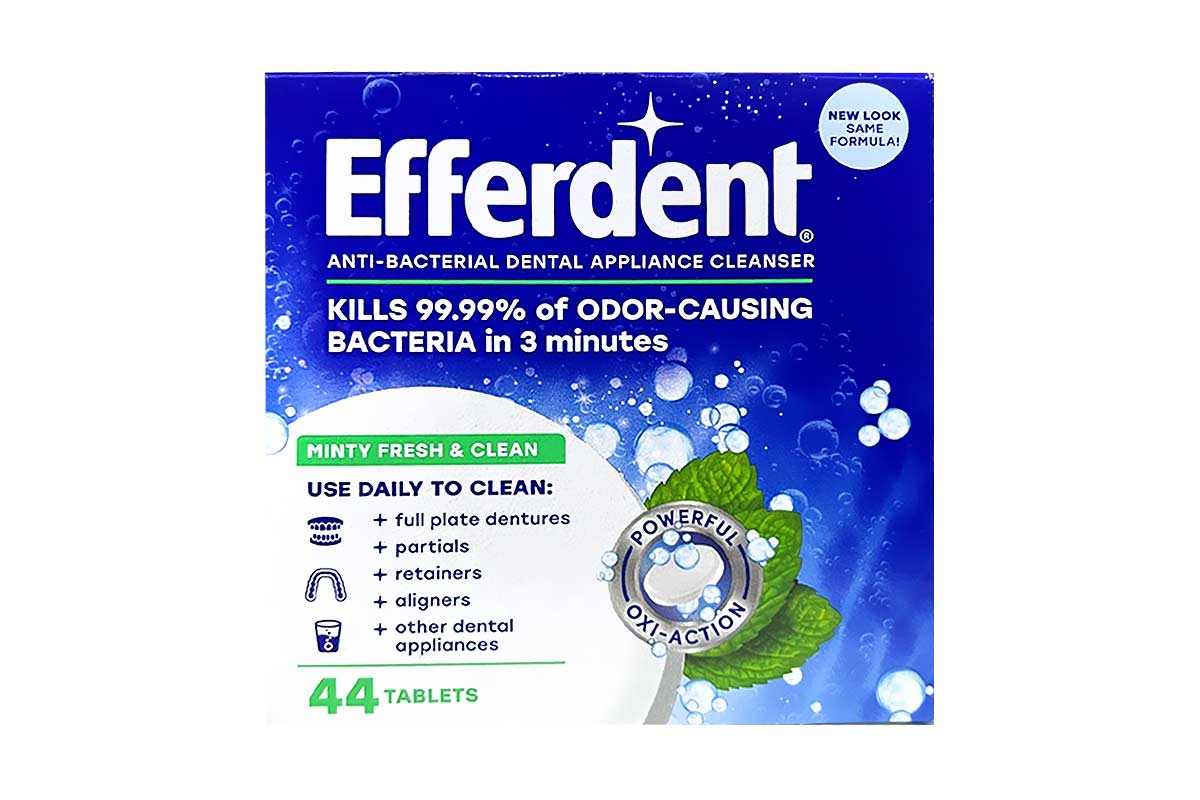 EFFERDENT MINTY FRESH AND CLEAN DENTURE CLEANSER 44 TABLETS - Berlin Pharmacy