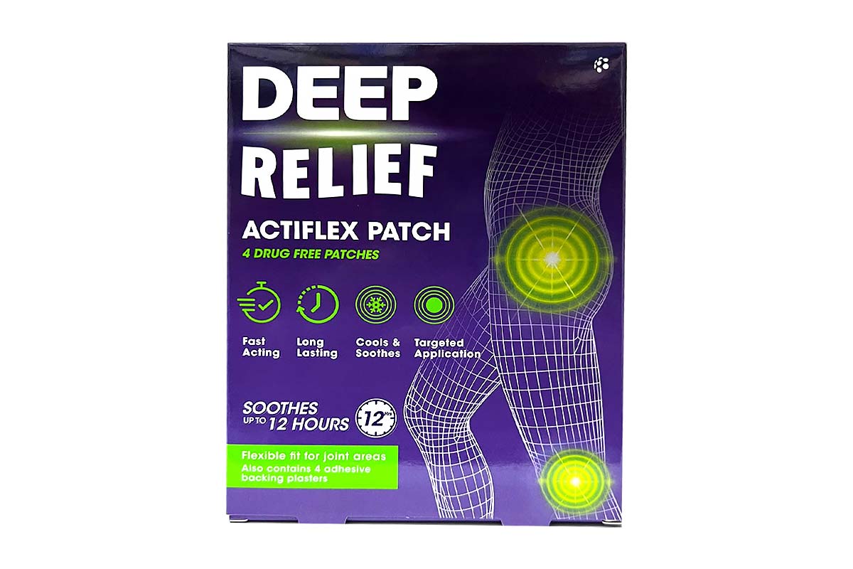 DEEP RELIEF ACTIFLEX PATCH 4 PATCHES - Berlin Pharmacy