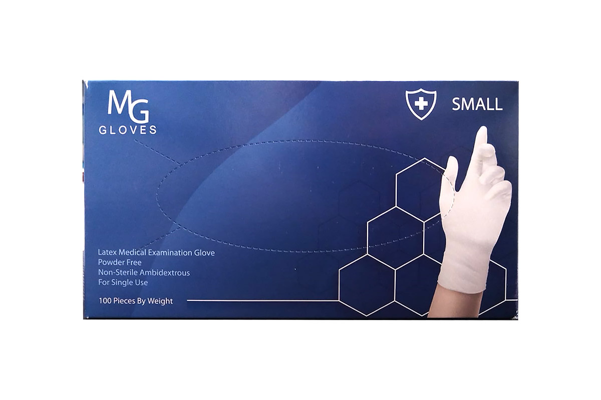 FADOMED MG LATEX MEDICAL EXAMINATION GLOVES SMALL 100 PIECES - Berlin Pharmacy