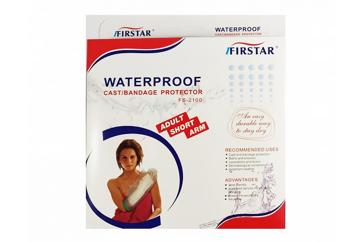 FIRSTAR WATERPROOF CAST PROTECTOR ADULT SHORT ARM FS-2100 - Berlin Pharmacy