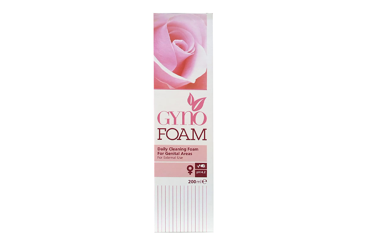 GYNO FOAM GENITAL AREA CLEANING FOR WOMEN 200 ML - Berlin Pharmacy
