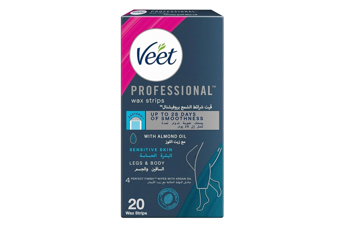 VEET WAX STRIPS EASY GEL SENSITIVE SKIN BODY AND LEGS 20 WAX STRIPS - Berlin Pharmacy