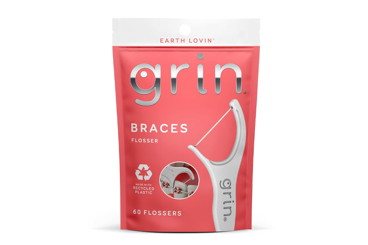 EARTH LOVIN GRIN BRACES FLOSSER 60 FLOSSERS - Berlin Pharmacy