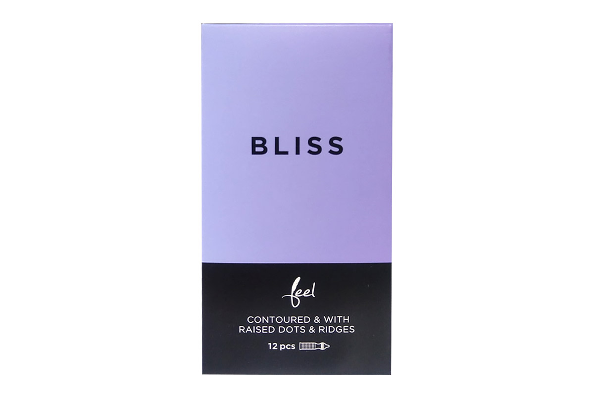FEEL BLISS CONTOURED AND WITH RAISED DOTS AND RIDGES CONDOMS 12 PCS - Berlin Pharmacy