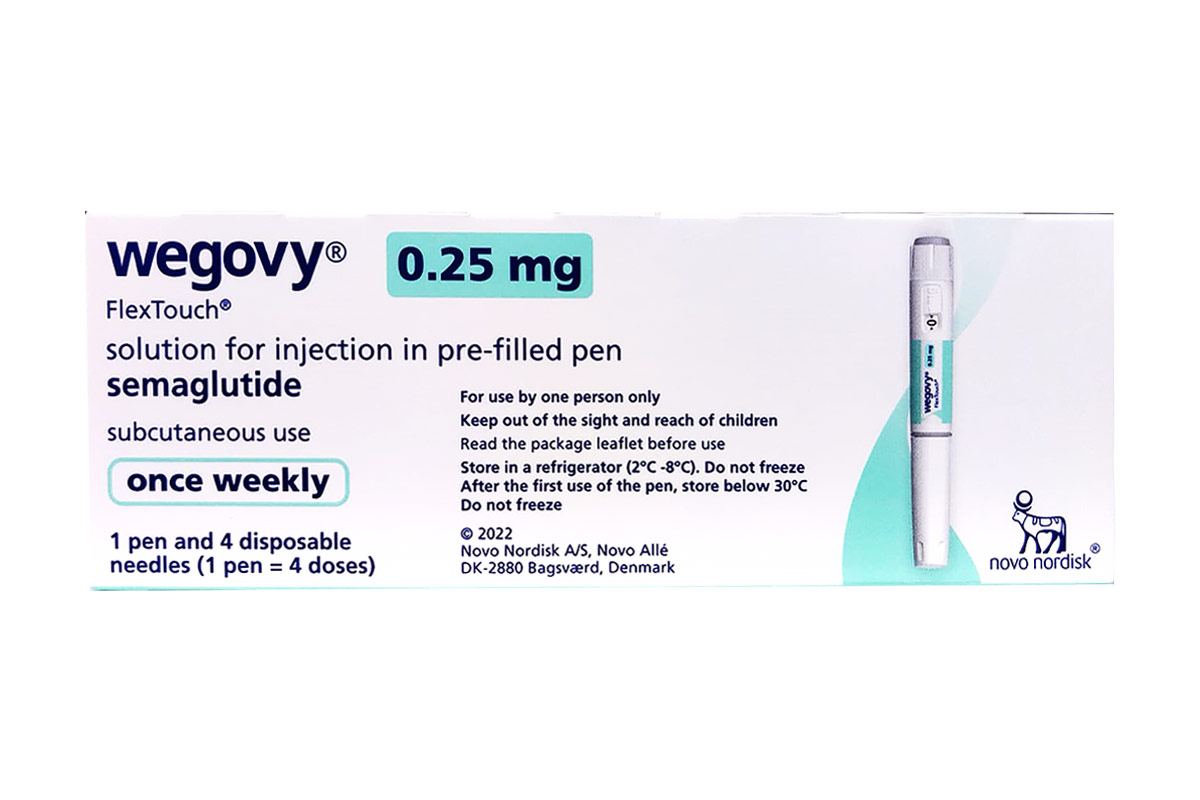 WEGOVY FLEXTOUCH 0.25 MG SOLUTION FOR INJECTION PRE FILLED PEN - 1 PEN - Berlin Pharmacy