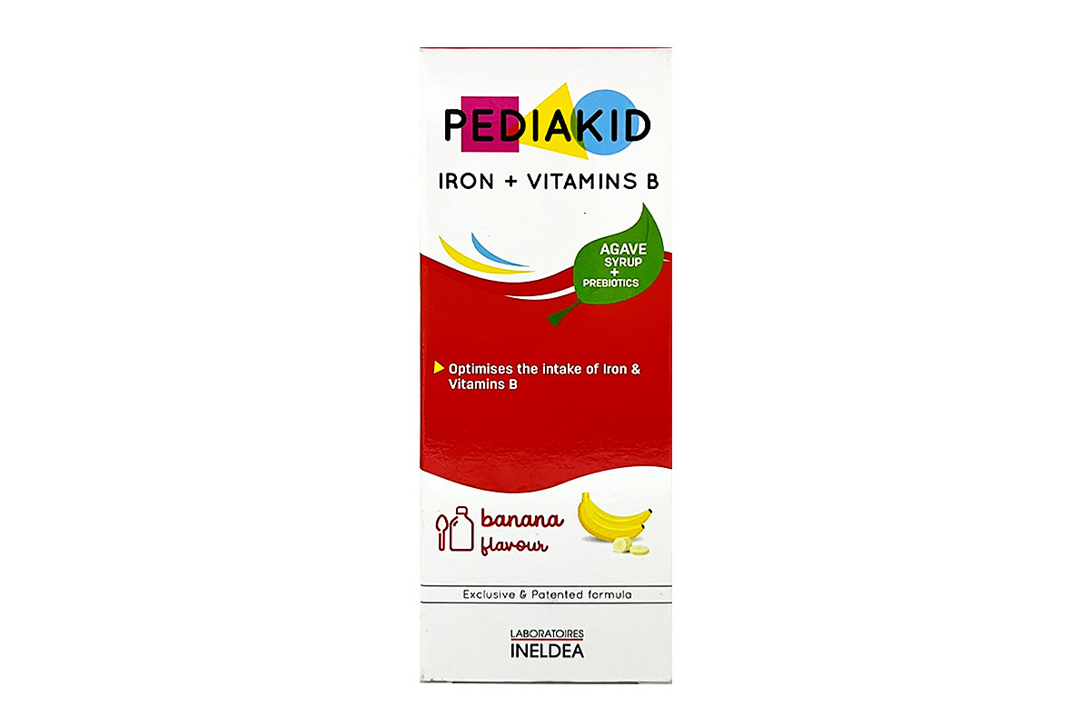PEDIAKID IRON  VITAMIN B SYRUP 125 ML - Berlin Pharmacy
