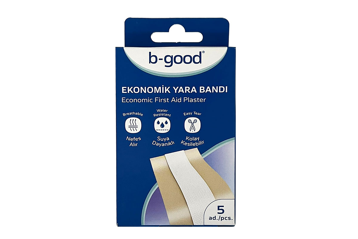 B GOOD ECONOMIC FIRST AID PLASTER 5 PCS - Berlin Pharmacy