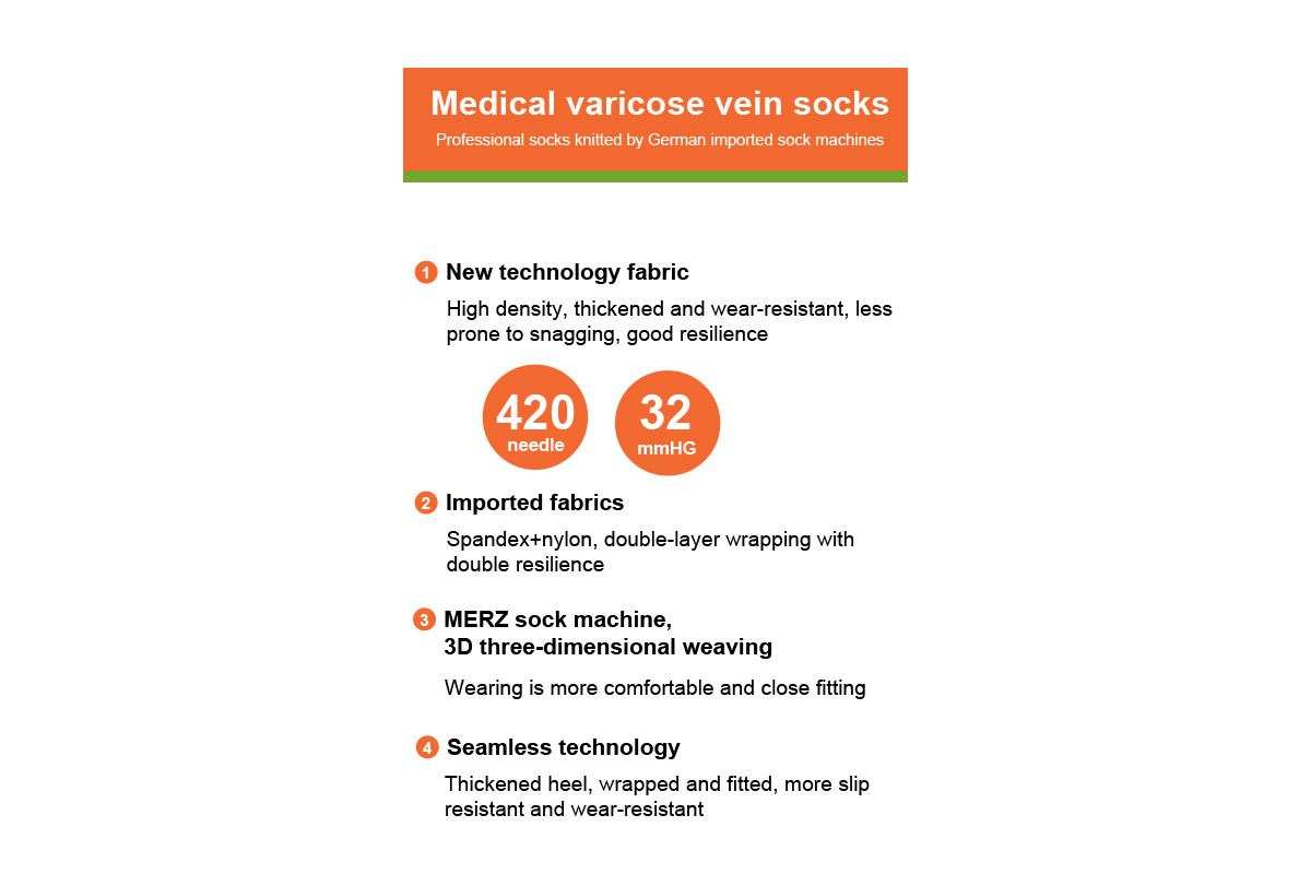 اوفيت جوارب ضغط طبية تحت الركبة للدوالي مقاس صغير - صيدلية برلين