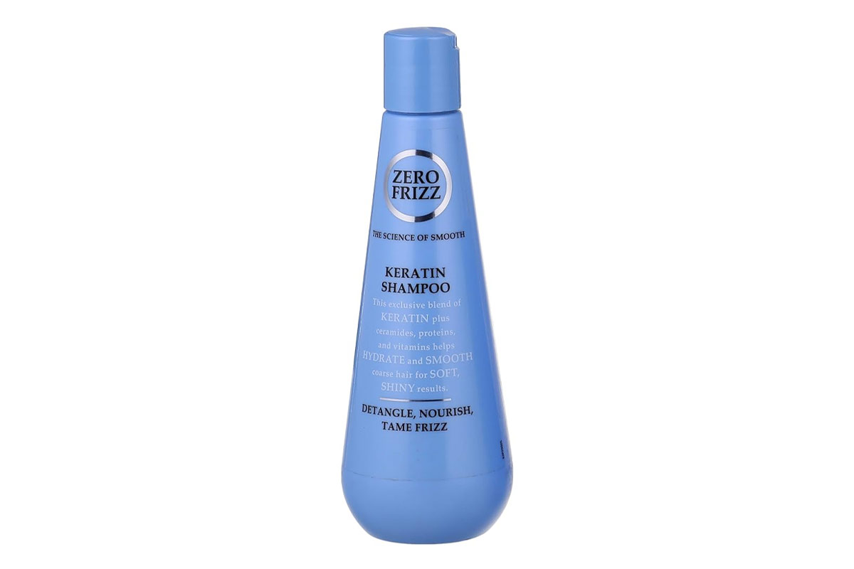 ZERO FRIZZ KERATIN SHAMPOO FOR FRIZZY HAIR 355 ML - Berlin Pharmacy