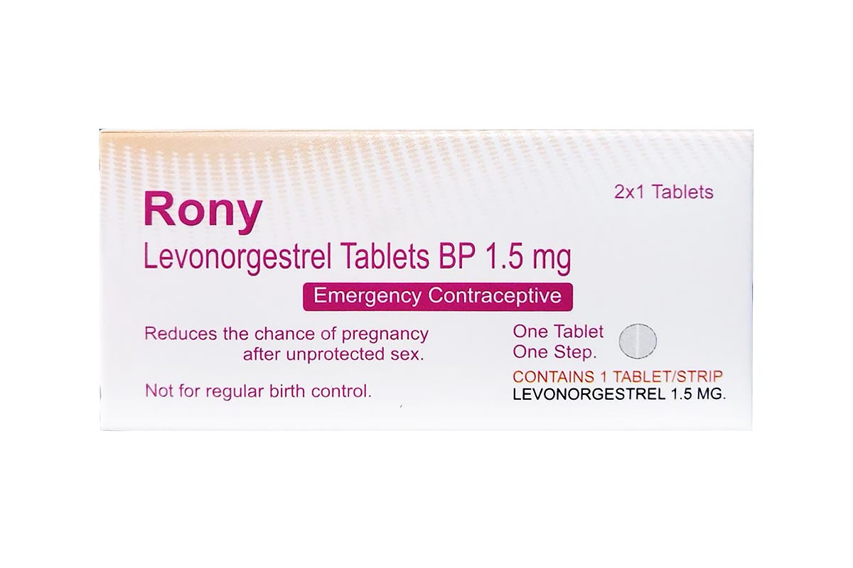 RONY LEVONORGESTREL 1.5 MG 2 TABLETS - Berlin Pharmacy