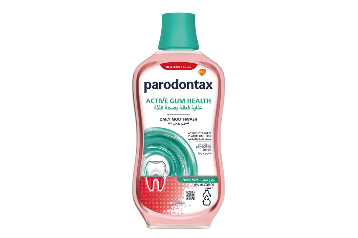 PARODONTAX DAILY GUM CARE FRESH MINT MOUTHWASH 500 ML - Berlin Pharmacy