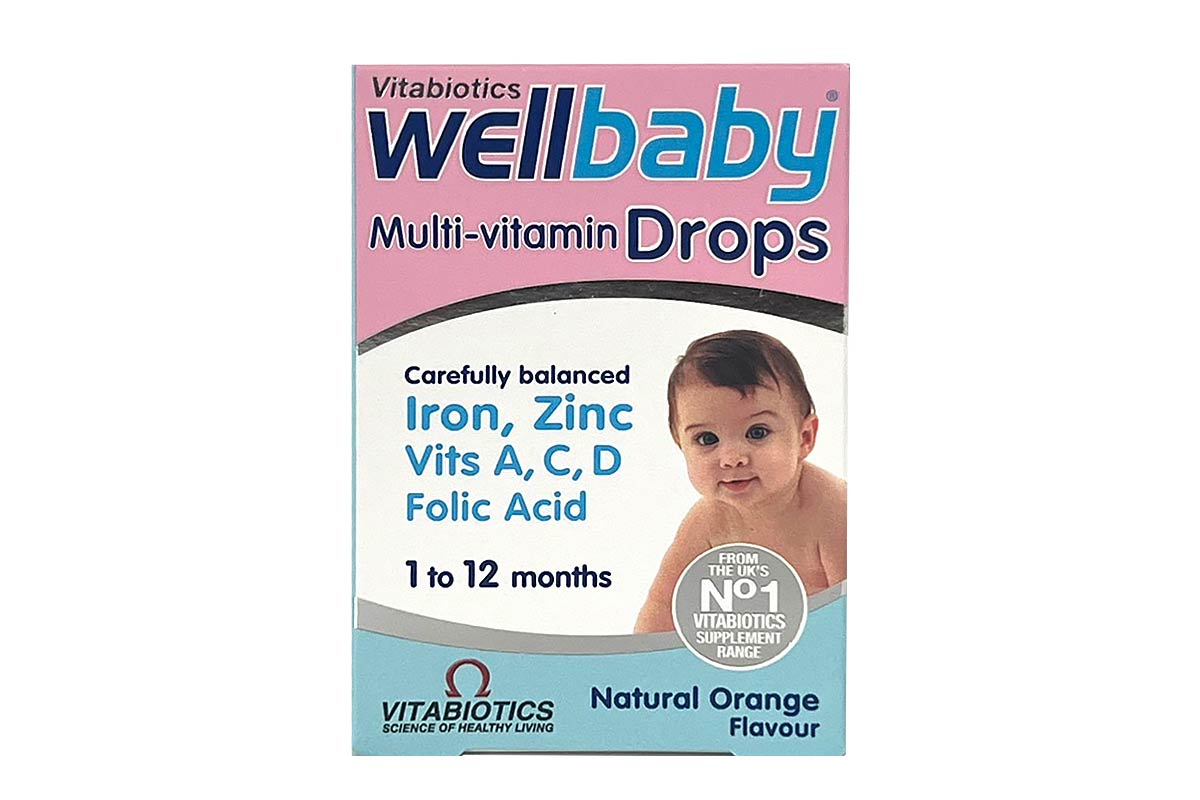 VITABIOTICS WELLBABY MULTIVITAMINS DROPS FROM 1 TO 12 MONTHS 30 ML - Berlin Pharmacy
