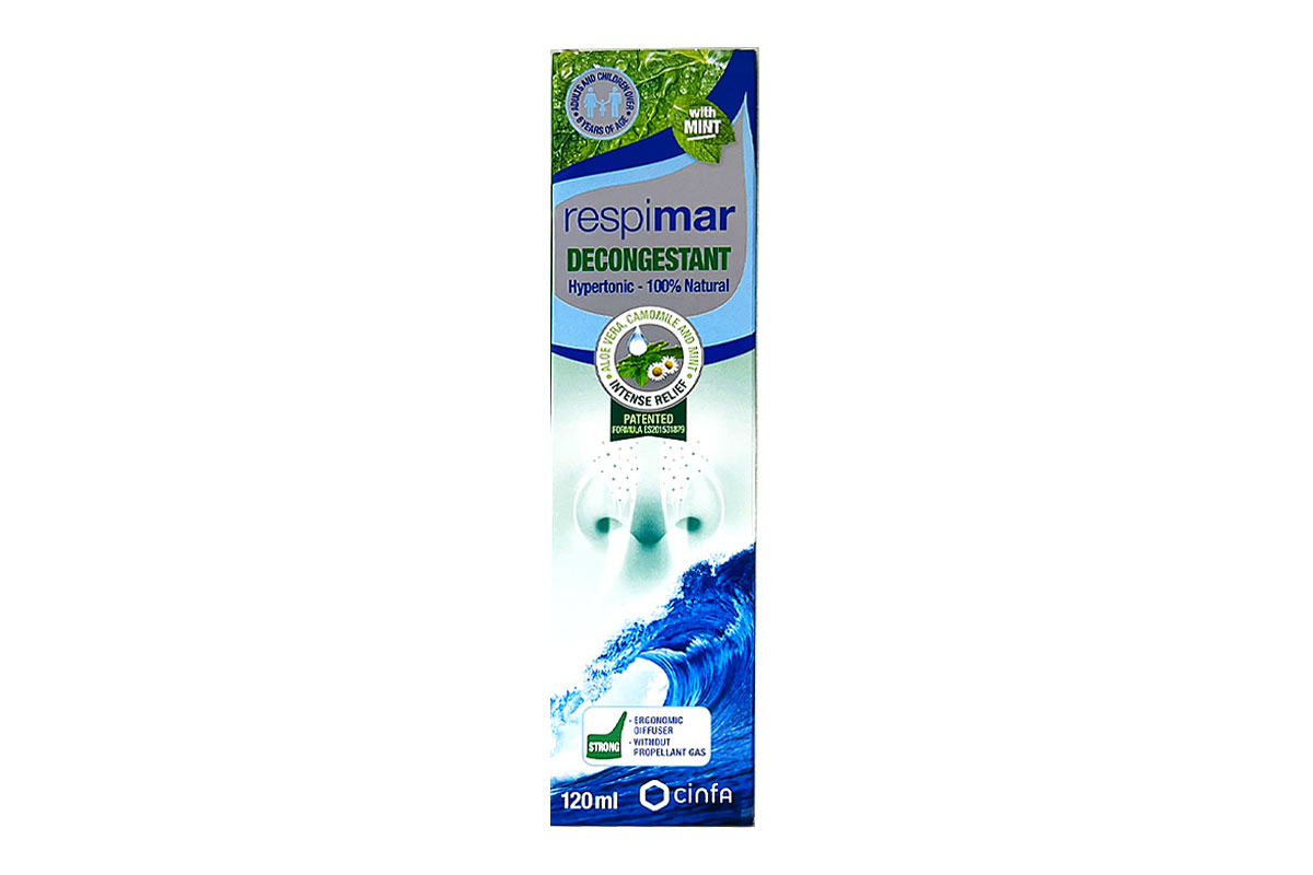 RESPIMAR DECONGESTANT NASAL SPRAY WITH MINT 120 ML - Berlin Pharmacy