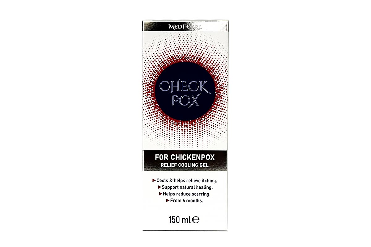 MEDI CARE CHECK POX CHICKENPOX GEL 150 ML - Berlin Pharmacy