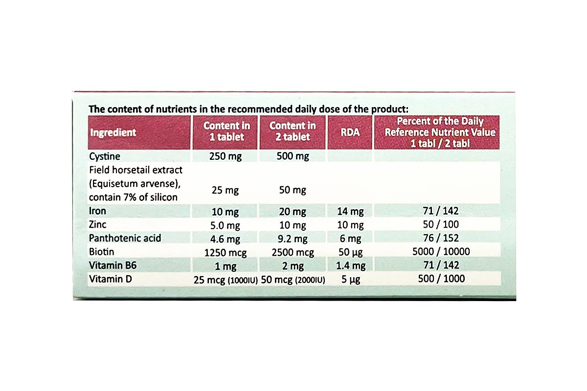 ميجور لتقوية الشعر والاظافر 60 قرص - صيدلية برلين
