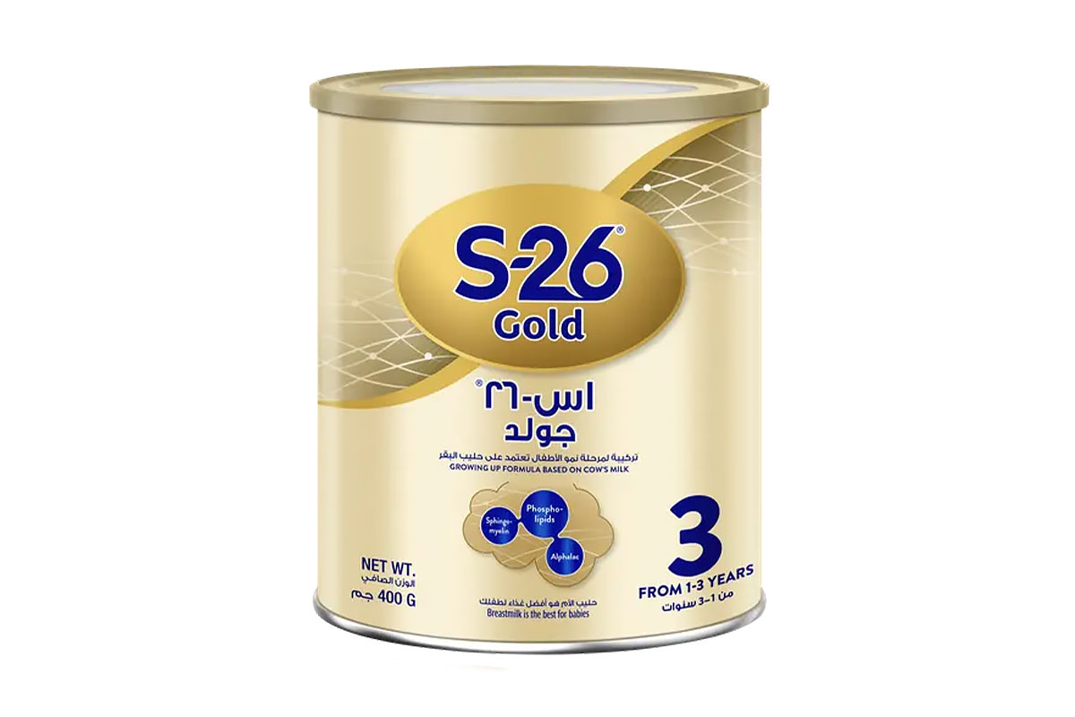 اس 26 جولد 3 مسحوق حليب بنكهة الفانيليا 400 جم - صيدلية برلين