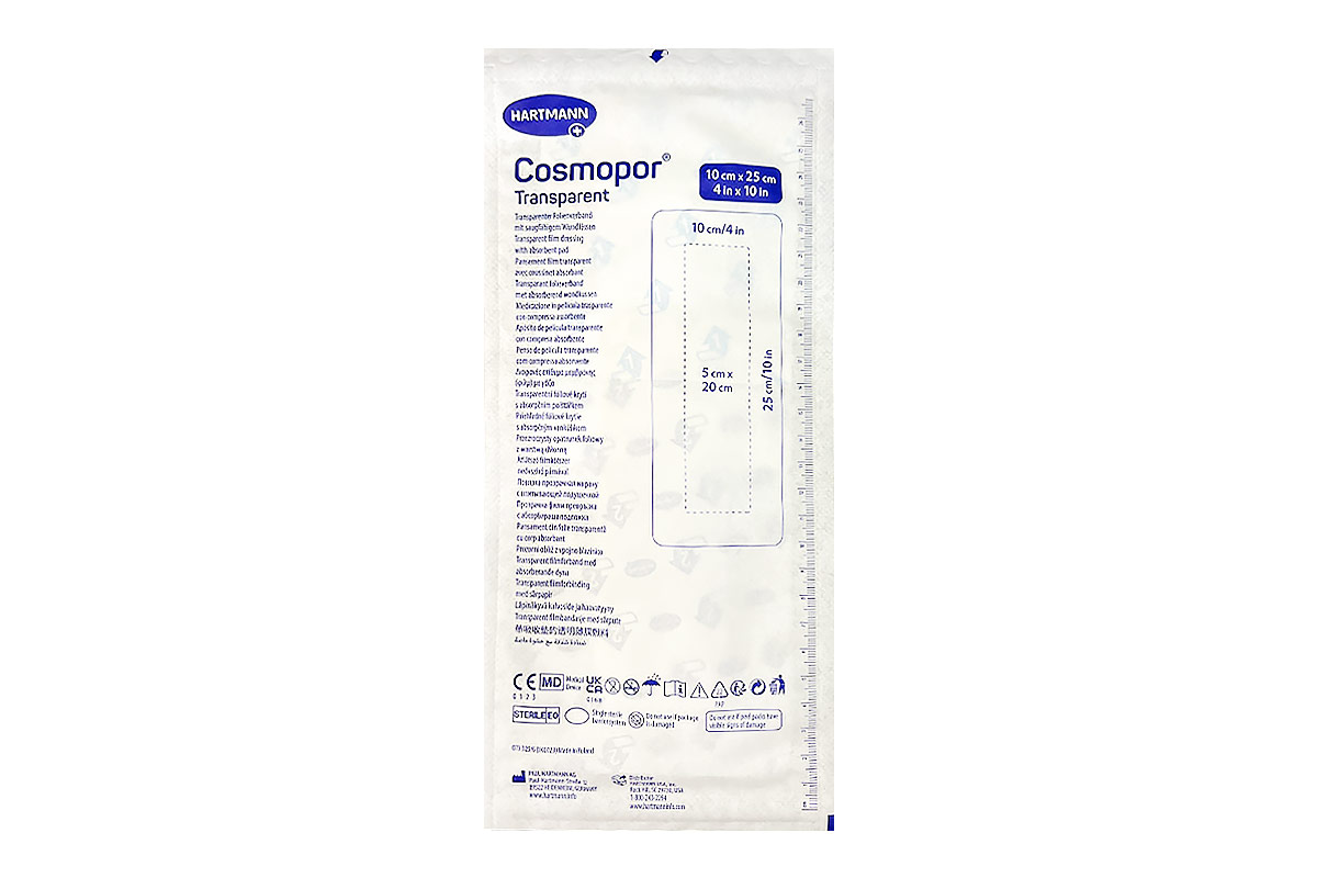 HARTMANN COSMOPOR  TRANSPARENT 10CM X 25CM - Berlin Pharmacy