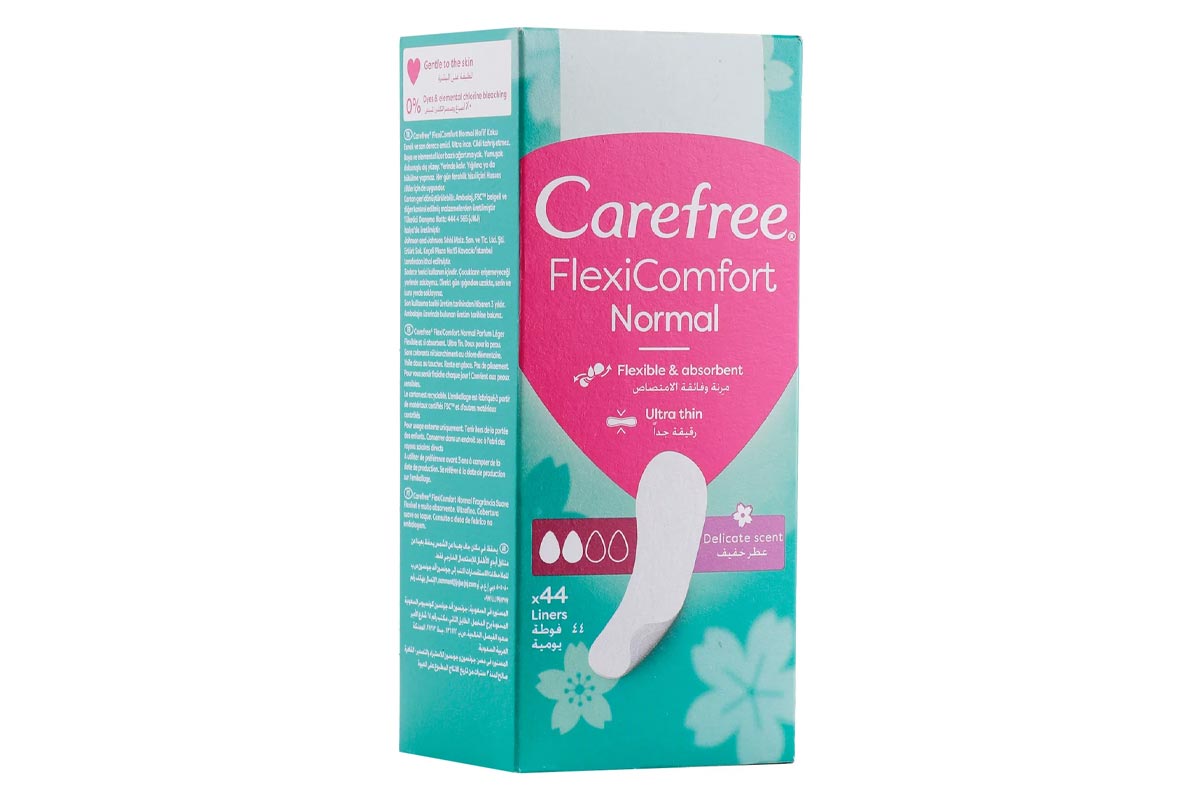 CAREFREE FLEXICOMFORT NORMAL ULTRA THIN 44 PIECES - Berlin Pharmacy