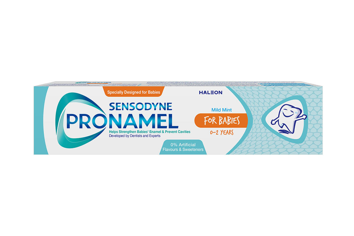 سينسوداين بروناميل معجون أسنان للرضع من عمر 0 إلى 2 سنوات بنكهة النعناع الخفيف 50 مل - صيدلية برلين